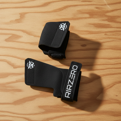 Calleras RIRZERO negras con fondo de madera